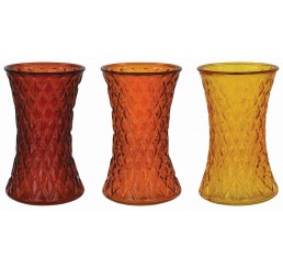 Autumn Assortment Glass Gathering Vase
